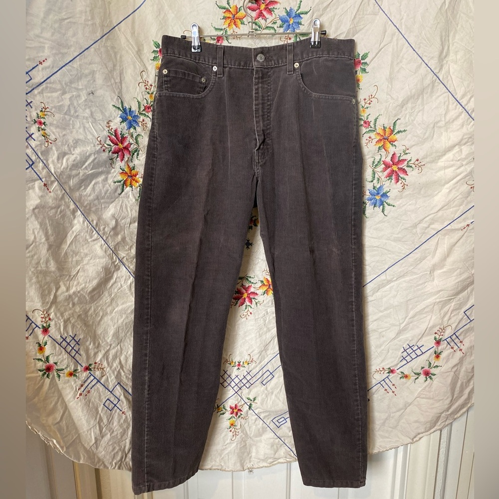 VINTAGE 80s LEVI 505 GRAY CORDUROY JEANS